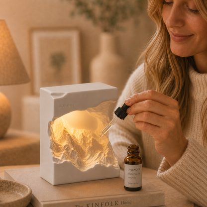 Illuminated Mountain Sculpture Gift Set