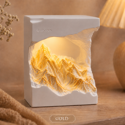 Illuminated Mountain Sculpture Gift Set