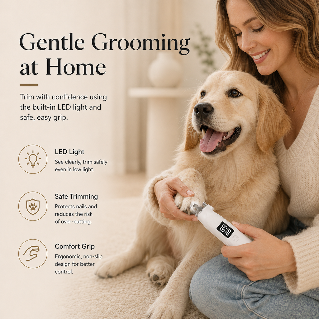 2-in-1 LED Pet Nail Clipper & Grinder