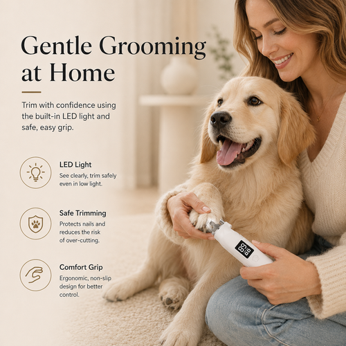 2-in-1 LED Pet Nail Clipper & Grinder