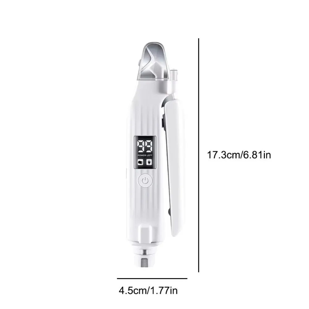 2 in 1 Electric Pet Nail Trimmer Portable with LED Lights Pet Nail Clippers Multi-functional Pet Nail Grinder